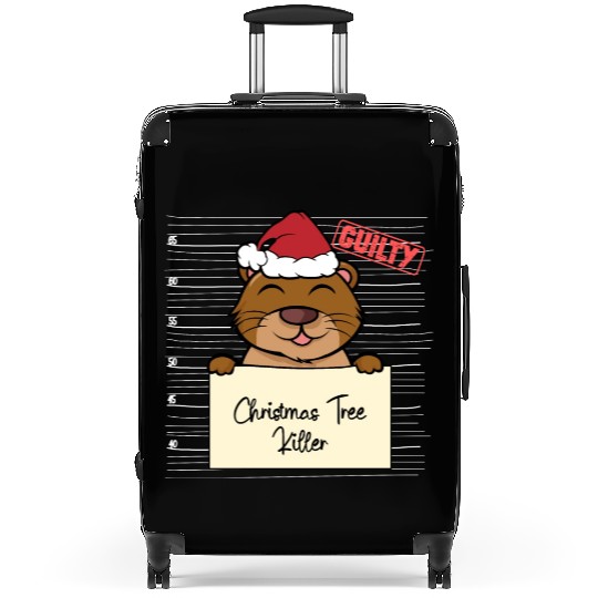 Sea otter christmas funny prison Suitcases