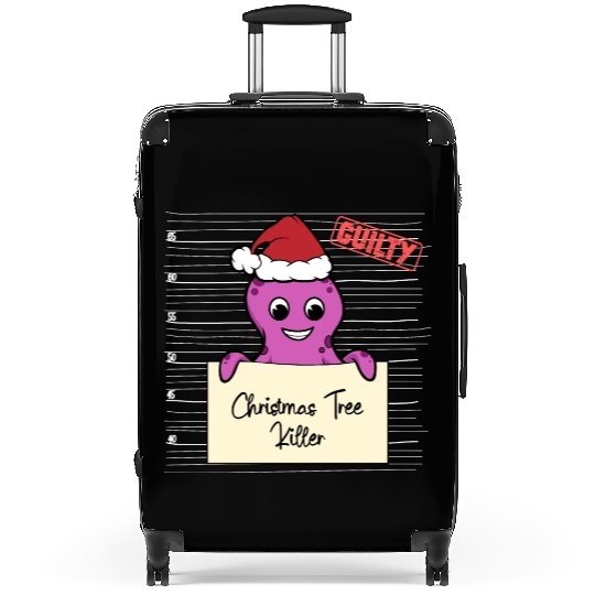Octopus christmas funny prison Suitcases