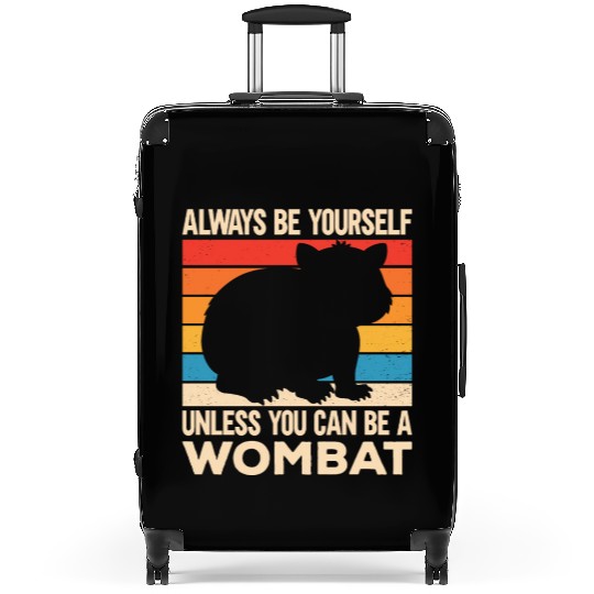 Native Australian Animal Lovers Cute Wombat Suitcases
