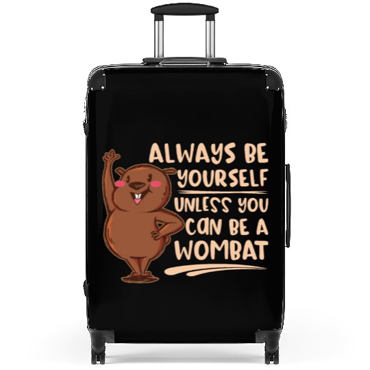 Native Australian Animal Lovers Cute Wombat Suitcases