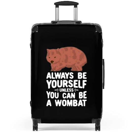 Native Australian Animal Lovers Cute Wombat Suitcases