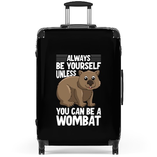 Native Australian Animal Lovers Cute Wombat Suitcases