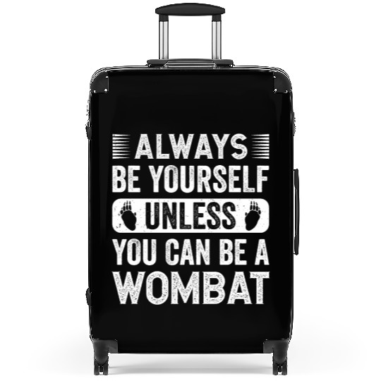 Native Australian Animal Lovers Cute Wombat Suitcases