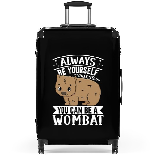 Native Australian Animal Lovers Cute Wombat Suitcases