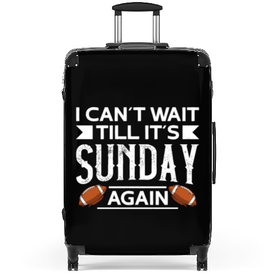 American Football Sunday Football Player Sport Fan Suitcases