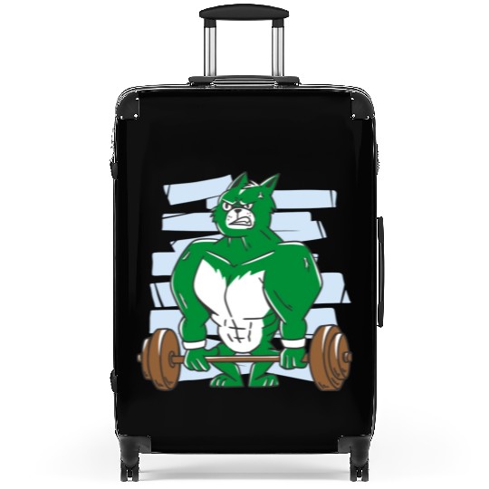 Pumping hulk. Gym Suitcases