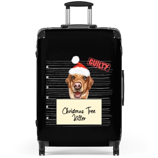 Labrador christmas funny prison Suitcases