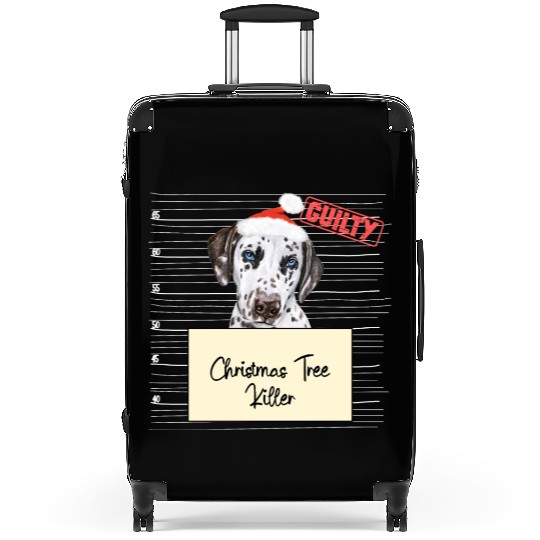 Dalmatian christmas funny prison Suitcases