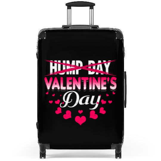 funny valentines day hump day Suitcases