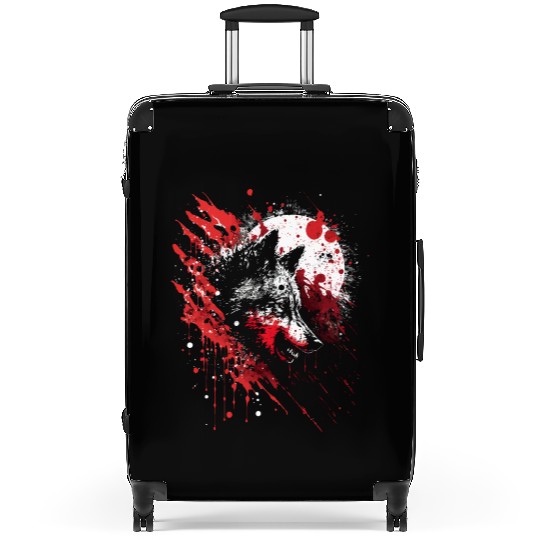 Blood Wolf Suitcases