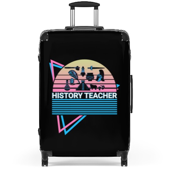 History Teacher Retro Suitcases
