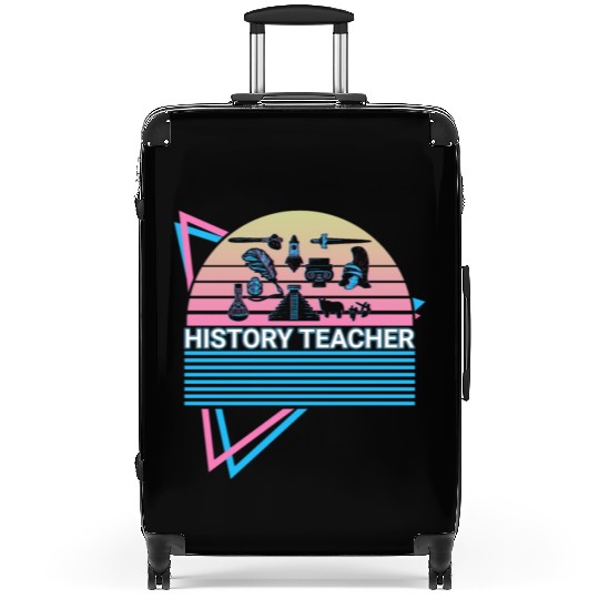 History Teacher Retro Suitcases