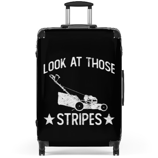 Look At Those Stripes - Lawn Mowing Funny Dad Lawn Suitcases