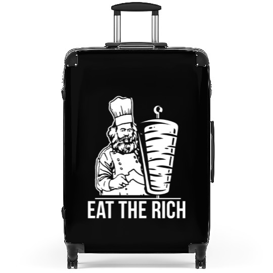 Eat the rich Karl Marx economist Suitcases