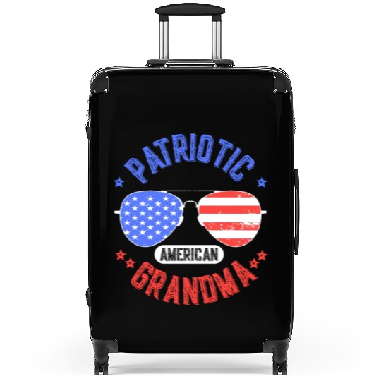 Patriotic American Grandma USA US Patriot Suitcases