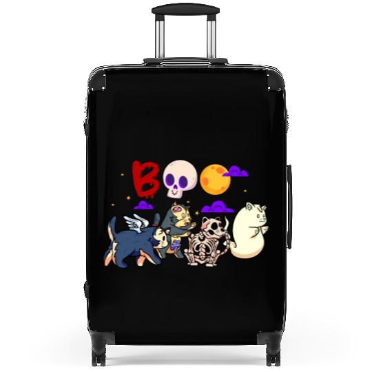 Boo! | Spooky Funny Halloween | Mummy Skeleton Suitcases