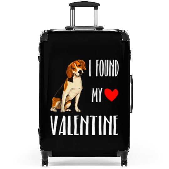 i found my valentine day beagle dog lover Suitcases