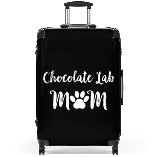 Chocolate Lab Mom Dog Lover Suitcases