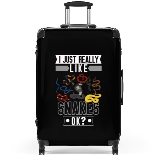 Funny Snake Lover Reptile Girls Boys Suitcases