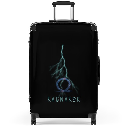 god of war ragnarock Suitcases black for gamers