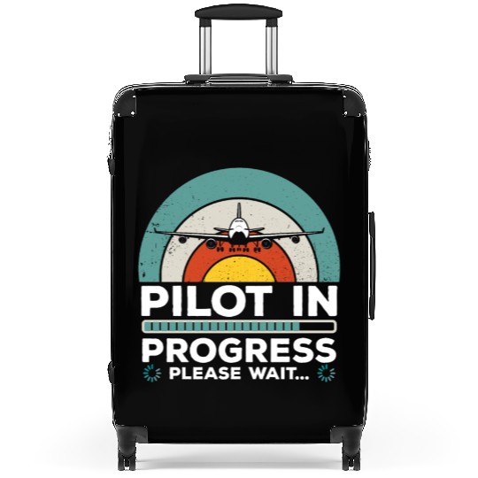 Funny Copilot Flight Pilot In Progress Suitcases