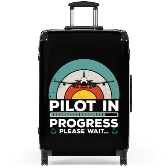 Funny Copilot Flight Pilot In Progress Suitcases