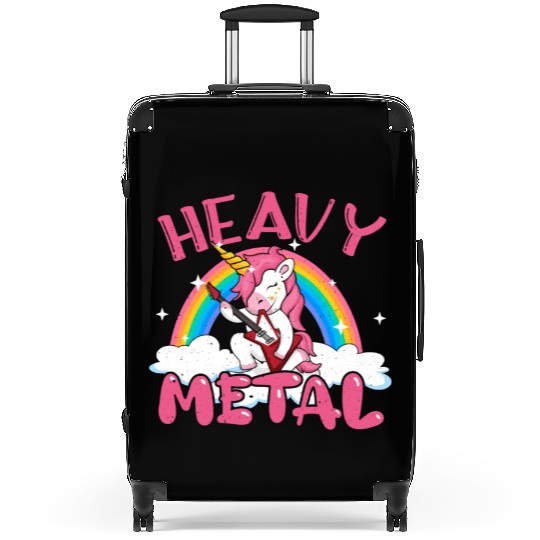 Guitarist Unicorn Rainbow Metal Music Heavy Rock Suitcases