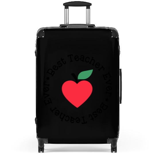 Best Teacher Ever Apple Circle Suitcases