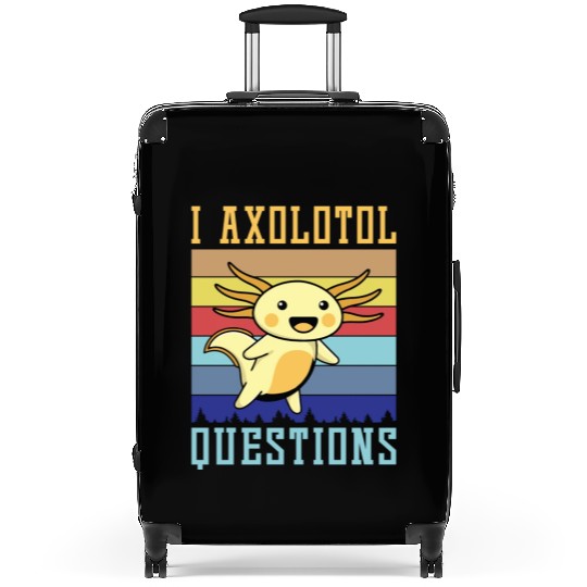 Axolotl Lover Questions Fun Vintage Suitcases
