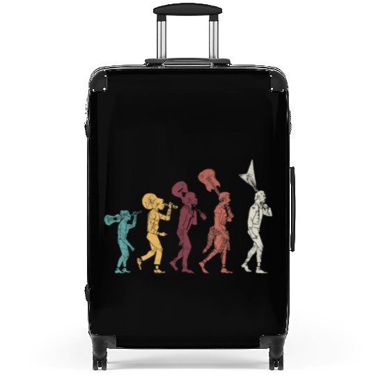 Guitar Players Retro Music Guitarist Suitcases