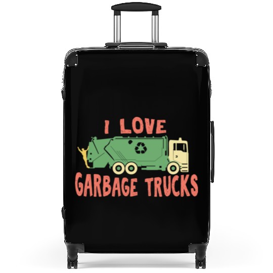 I love garbage trucks Suitcases