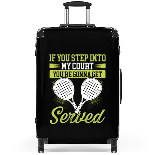 Paddle Tennis Player Match Step into my Court Suitcases