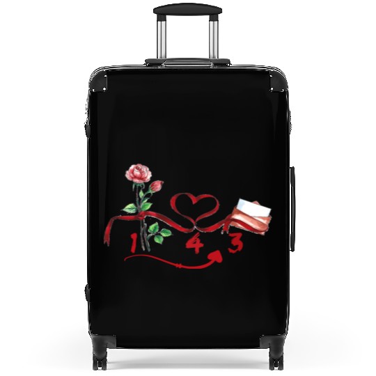 143 I Love You Valentines Day For Her Valentines Suitcases
