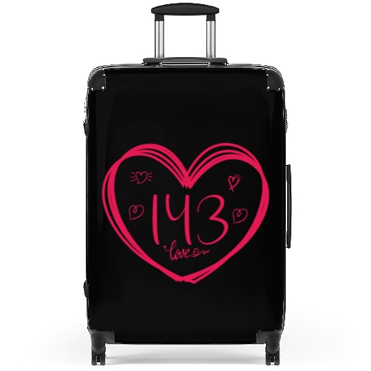 143 I Love You Valentines Day For Her Valentines Suitcases