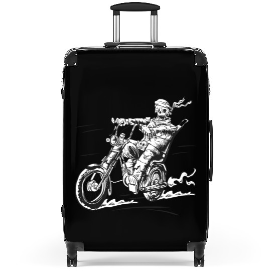 Zombie biker riding Zombie biker riding inspiratio Suitcases