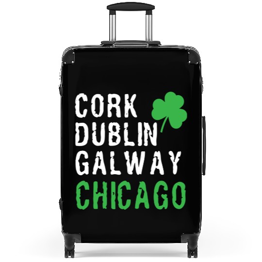 Chicago St Patricks Day Irish Cities Chicago Shamr Suitcases
