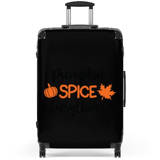 Pumpkin Spice Everything Suitcases