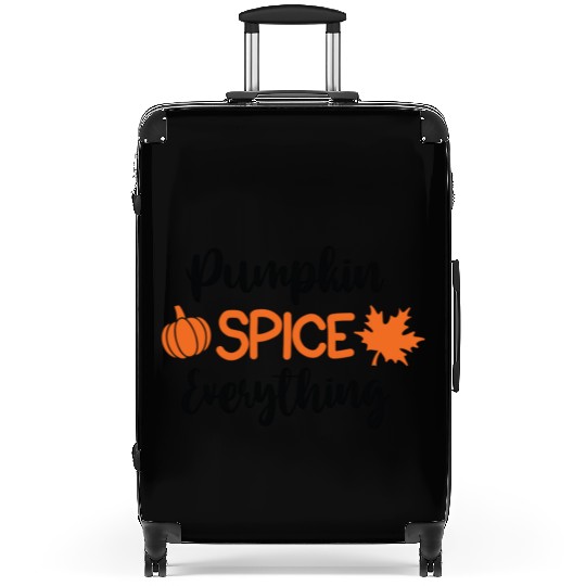 Pumpkin Spice Everything Suitcases