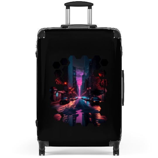 New York Vaporwave Aesthetic Retro Style Love NY Suitcases