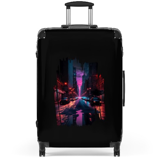 New York Vaporwave Aesthetic Retro Style Love NY Suitcases