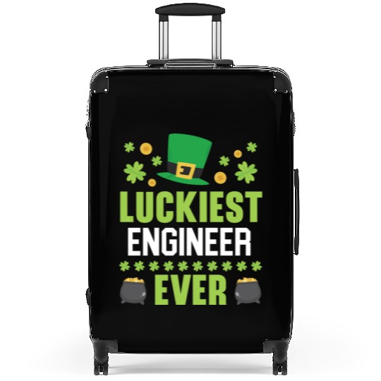 Luckiest Engineer Ever St. Patrick's Saint Pattys Suitcases