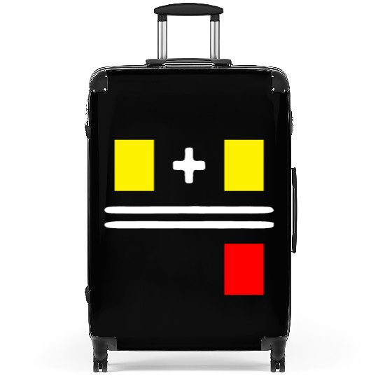 Soccer Yellow Red Card Gift for Soccer Referee Suitcases