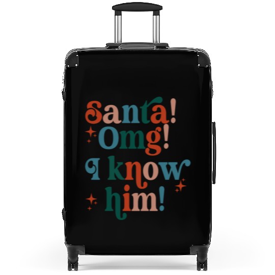 Santa! OMG! I Know Him! Suitcases