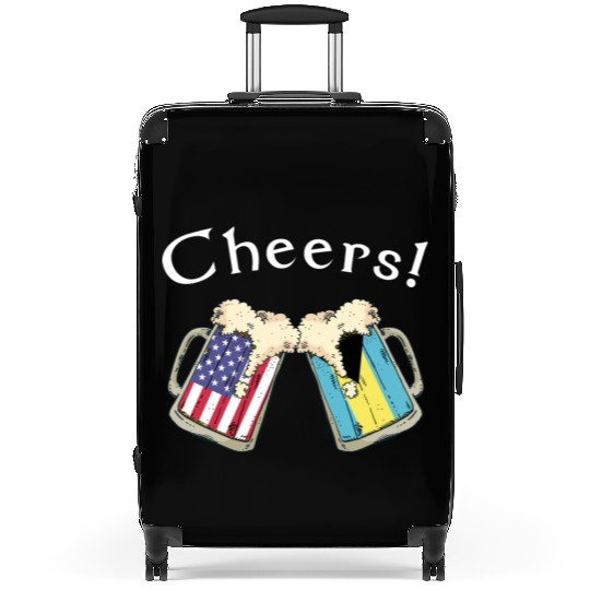 Bahamian American Grown Country Cheers Beer Drink Suitcases