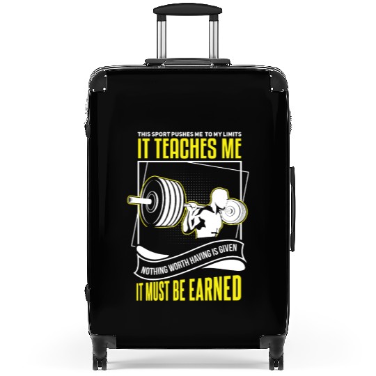 Cool bodybuilder fitness saying Suitcases