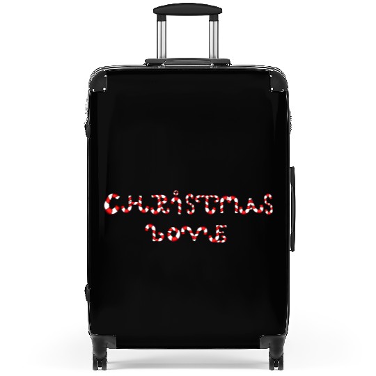 Christmas Love candy canes Suitcases