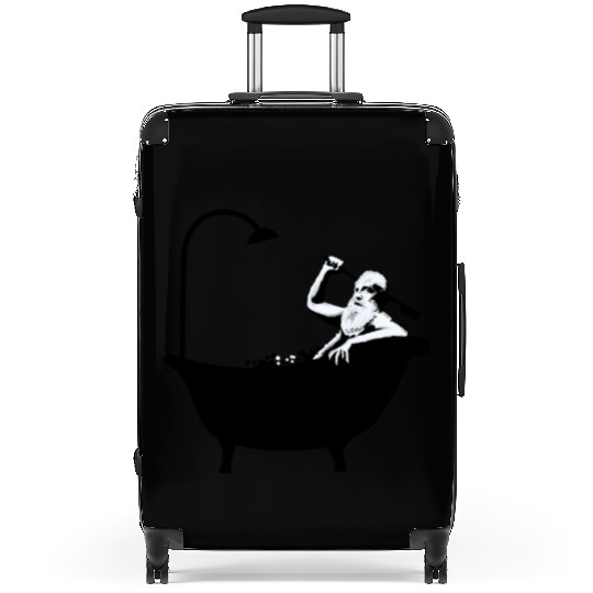 Banksy - Grandpa in the bathtub Suitcases