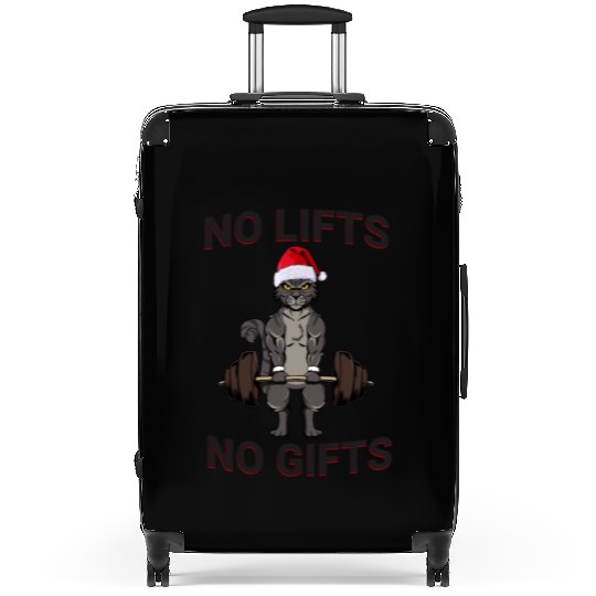 Funny No Lifts No Gifts Christmas Workout Suitcases