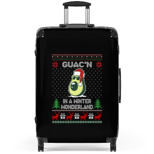 Guac'n In A Winter Wonderland Funny Christmas Suitcases