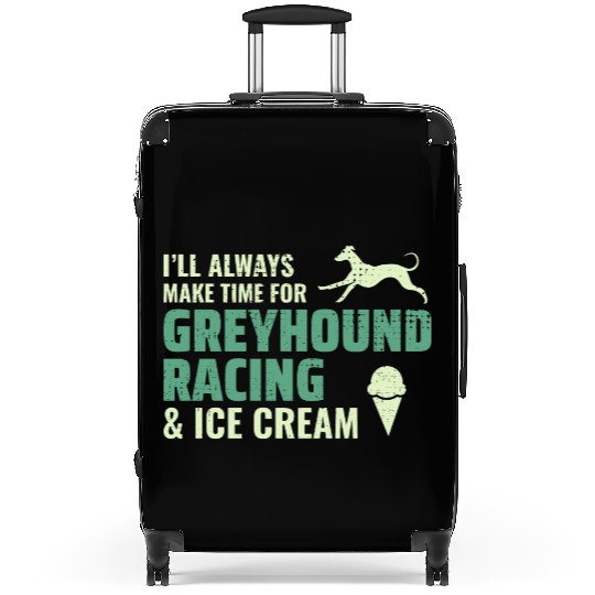 Greyhound Racing Ice Cream Dog Pet Race Animal Suitcases